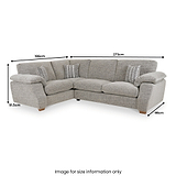 Camden 3 1 Corner Group LHF Tate Grey Bohor Charcoal from Roseland Furniture