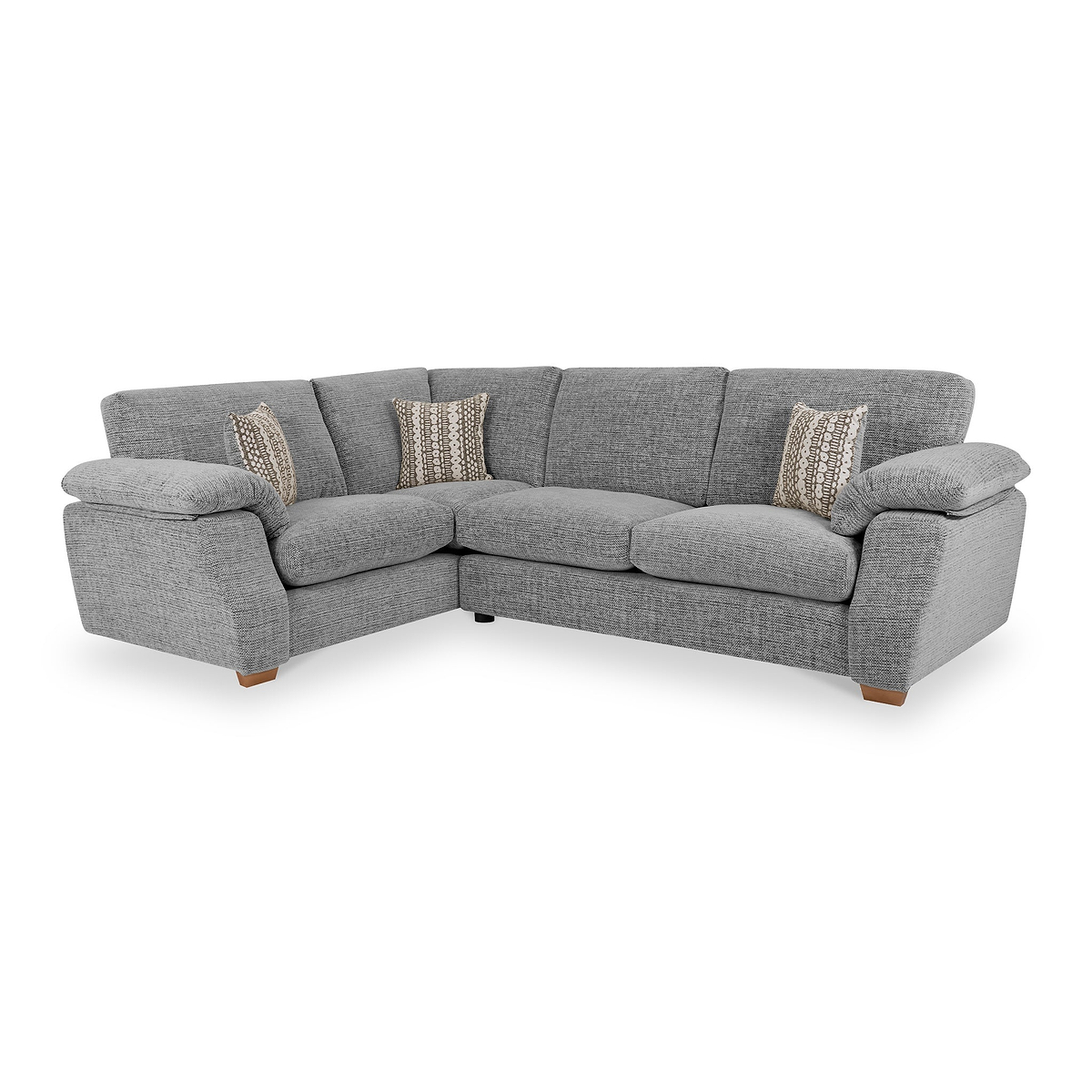 Camden Corner Sofa in Mushroom by Roseland Furniture