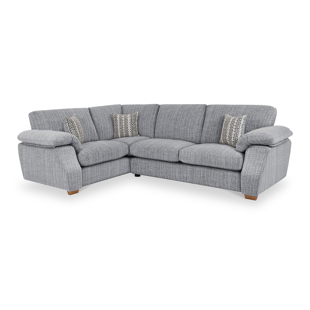 Camden LHCorner Sofa in Silver by Roseland Furniture