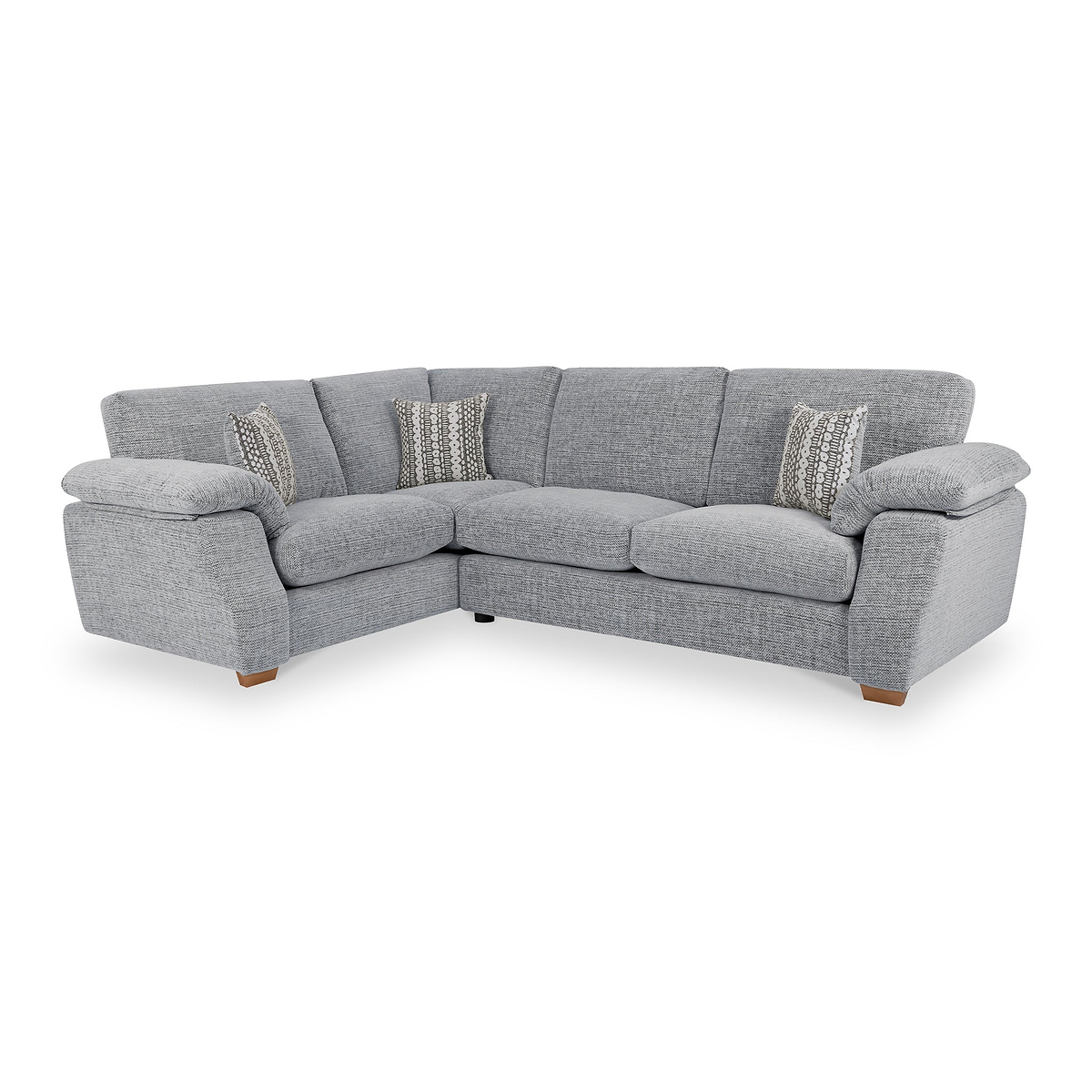 Camden Corner Sofa in Silver by Roseland Furniture