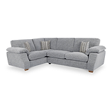 Camden Corner Sofa in Silver by Roseland Furniture