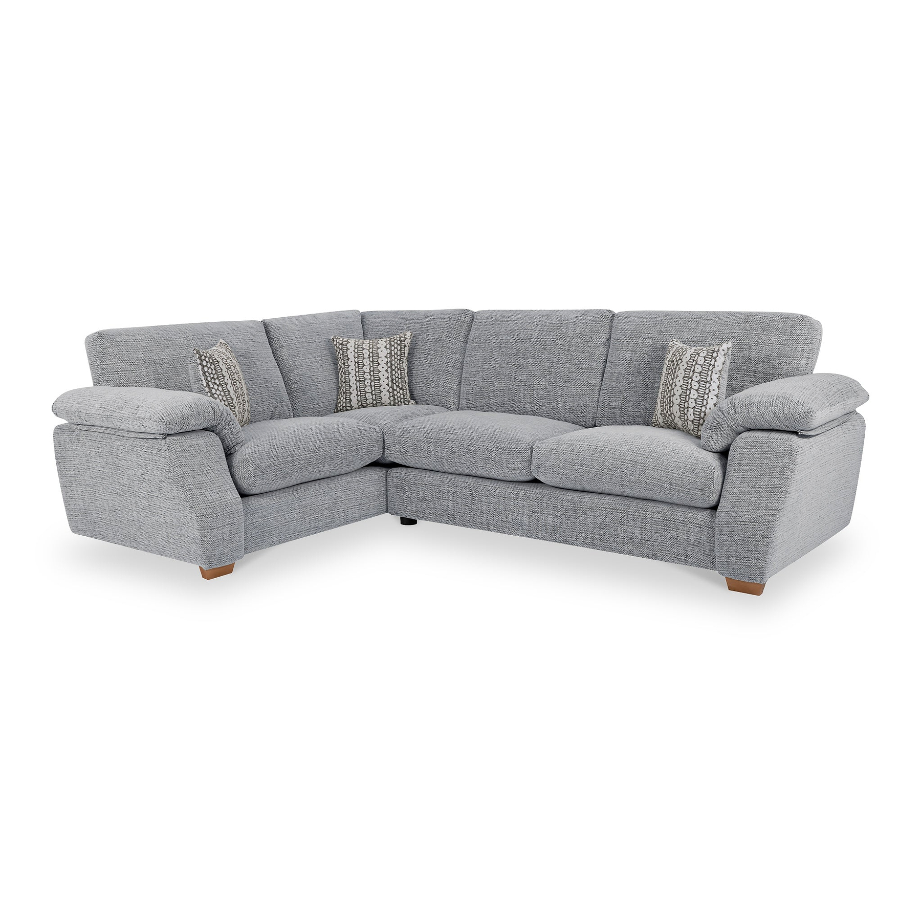 Camden Corner Sofa in Silver by Roseland Furniture