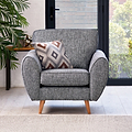 Northwick Armchair Slate with Light Leg from Roseland Furniture