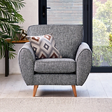 Northwick Armchair Slate with Light Leg from Roseland Furniture