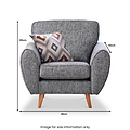 Northwick Armchair Slate with Light Leg from Roseland Furniture
