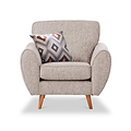 Northwick Armchair Beige with Light Leg from Roseland Furniture