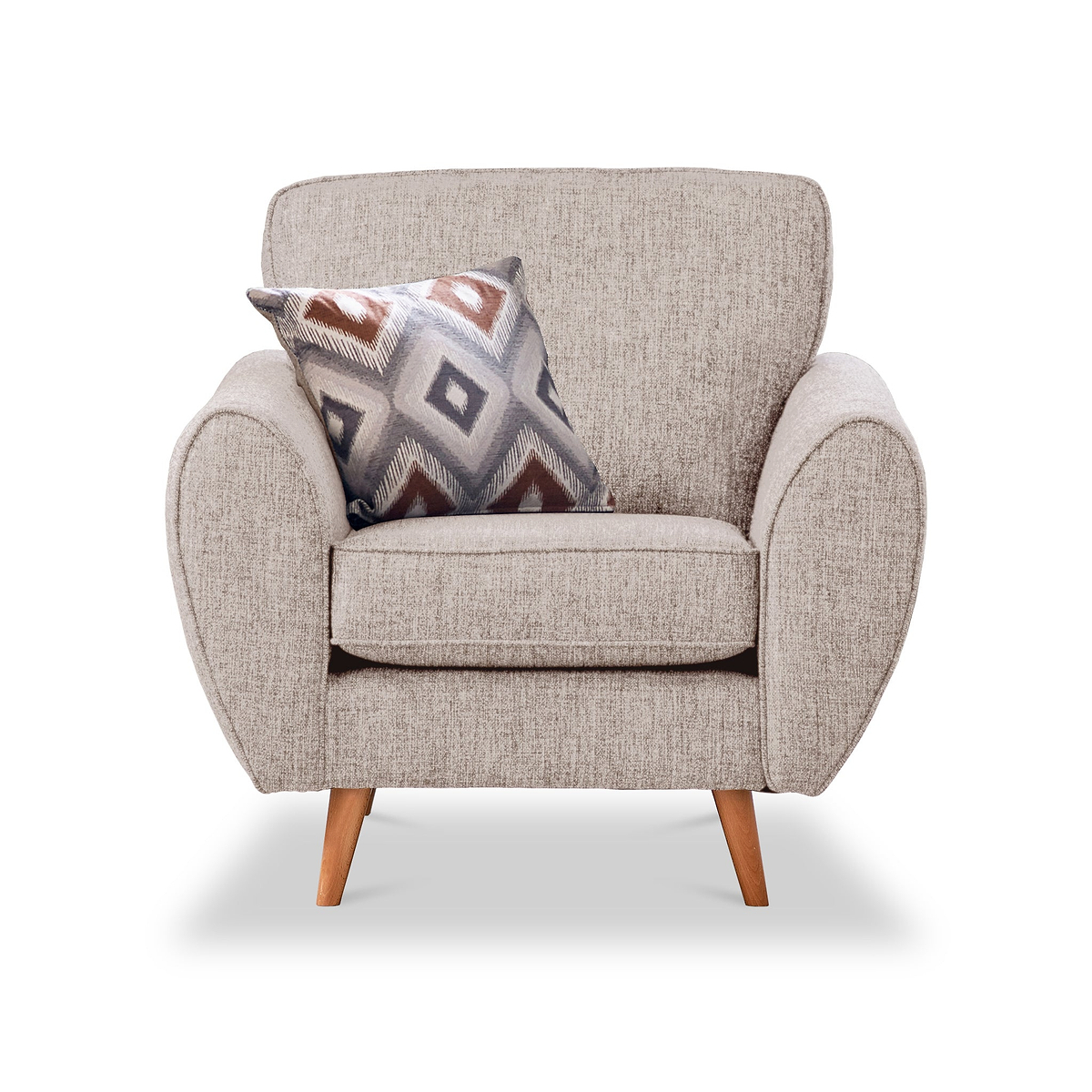 Northwick Armchair Beige with Light Leg from Roseland Furniture