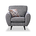 Northwick Armchair Slate with Dark Leg from Roseland Furniture