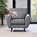 Northwick Armchair Slate with Dark Leg from Roseland Furniture