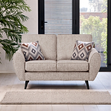 Northwick 2 Seater Sofa Beige with Dark Leg from Roseland Furniture