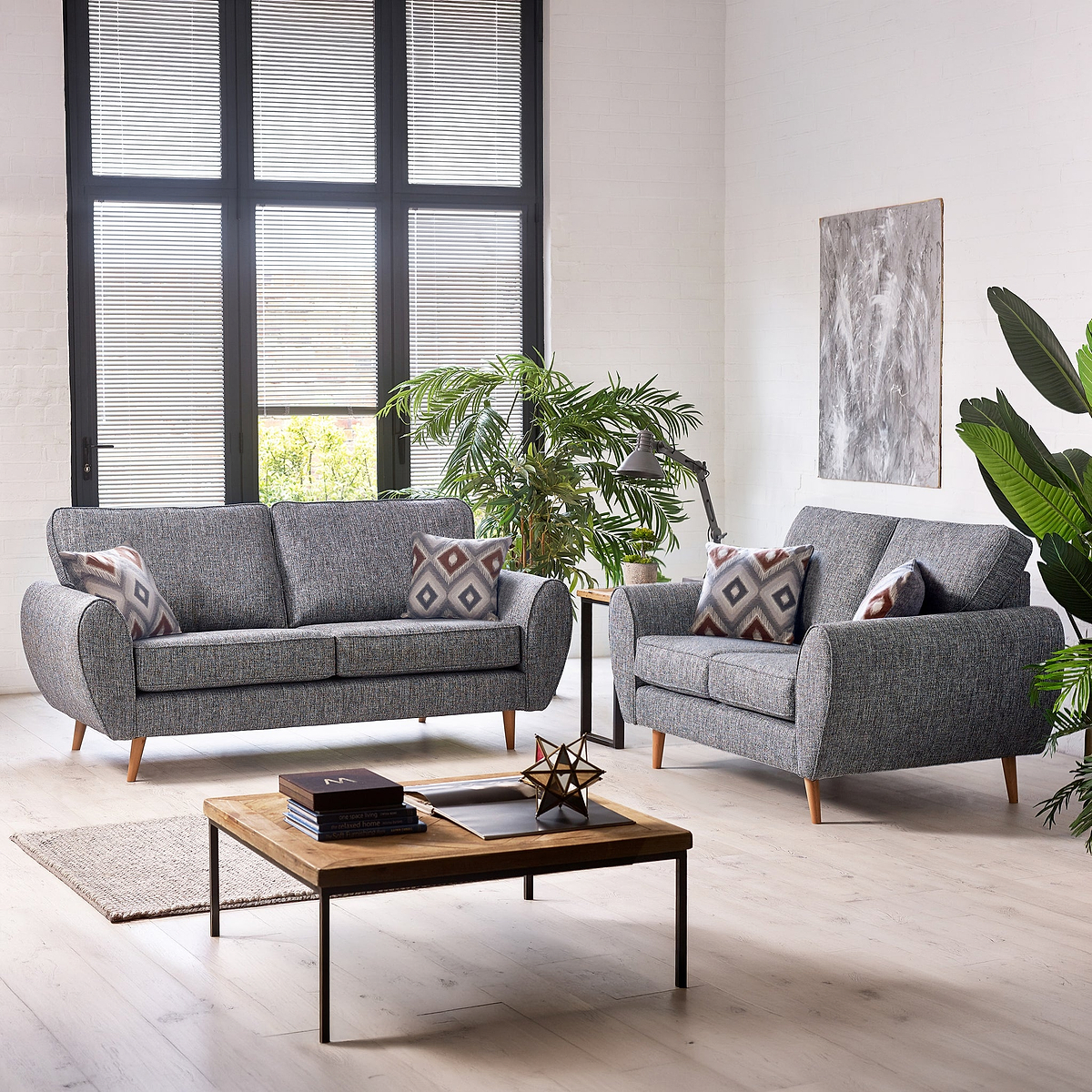 Northwick Sofas Slate with Light Leg from Roseland Furniture