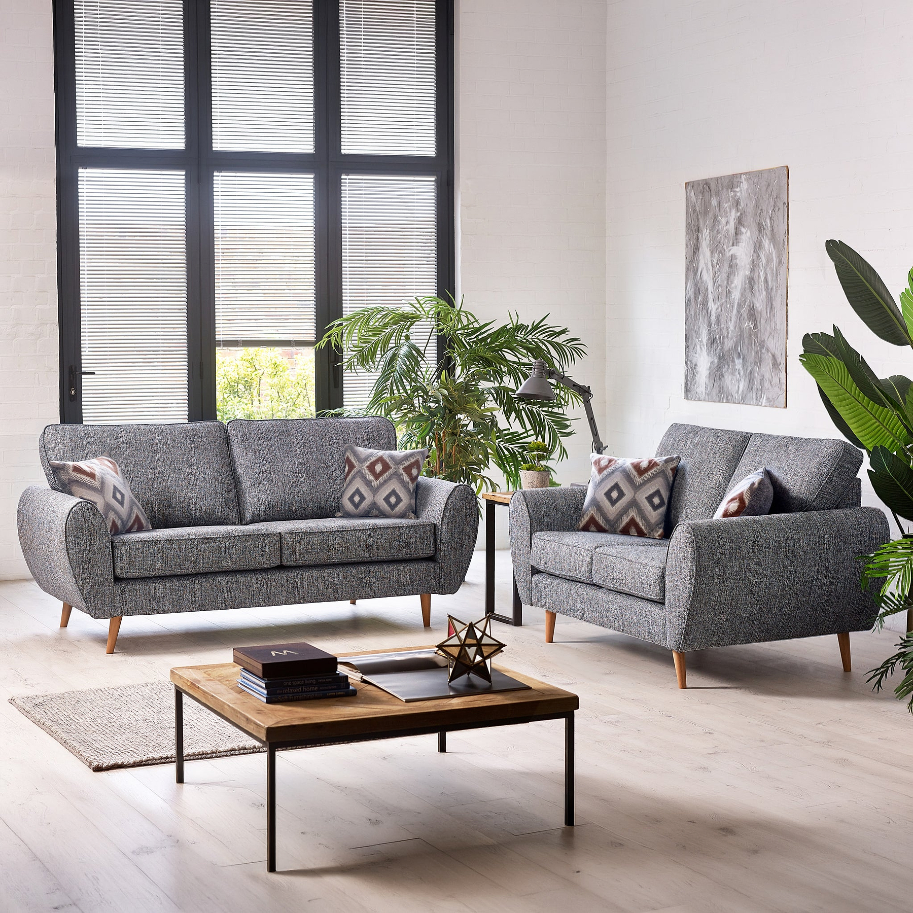 Northwick Sofas Slate with Light Leg from Roseland Furniture