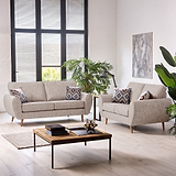 Northwick Sofas Beige with Light Leg from Roseland Furniture