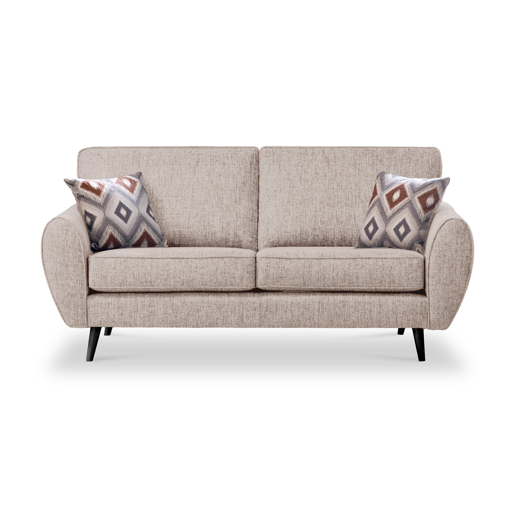 Northwick 3 Seater Sofa Beige with Dark Leg from Roseland Furniture