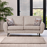 Northwick 3 Seater Sofa Beige with Dark Leg from Roseland Furniture