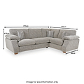 Camden 3 1 Corner Group RHF Tate Grey Bohor Charcoal from Roseland Furniture