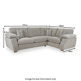 Camden 3 1 Corner Group RHF Tate Grey Bohor Charcoal from Roseland Furniture