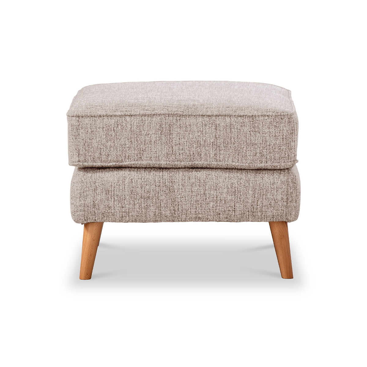 Northwick Footstool Beige with Light Leg from Roseland Furniture