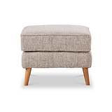 Northwick Footstool Beige with Light Leg from Roseland Furniture