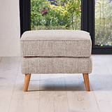 Northwick Footstool Beige with Light Leg from Roseland Furniture