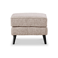 Northwick Footstool Beige with Dark Leg from Roseland Furniture