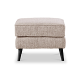 Northwick Footstool Beige with Dark Leg from Roseland Furniture