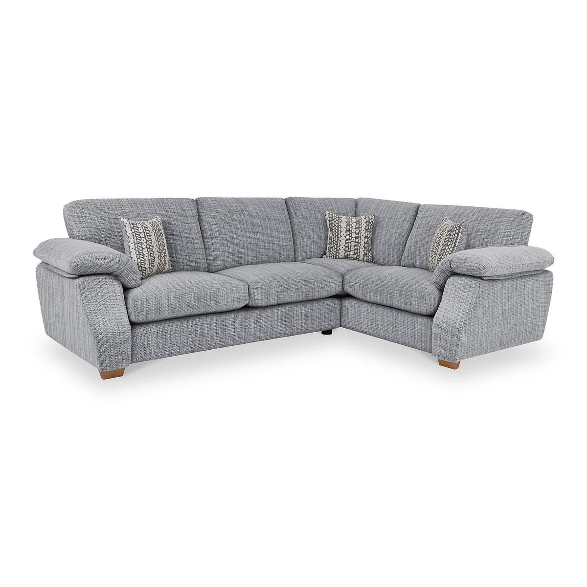 Camden Corner Sofa in Silver by Roseland Furniture
