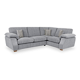 Camden Corner Sofa in Silver by Roseland Furniture