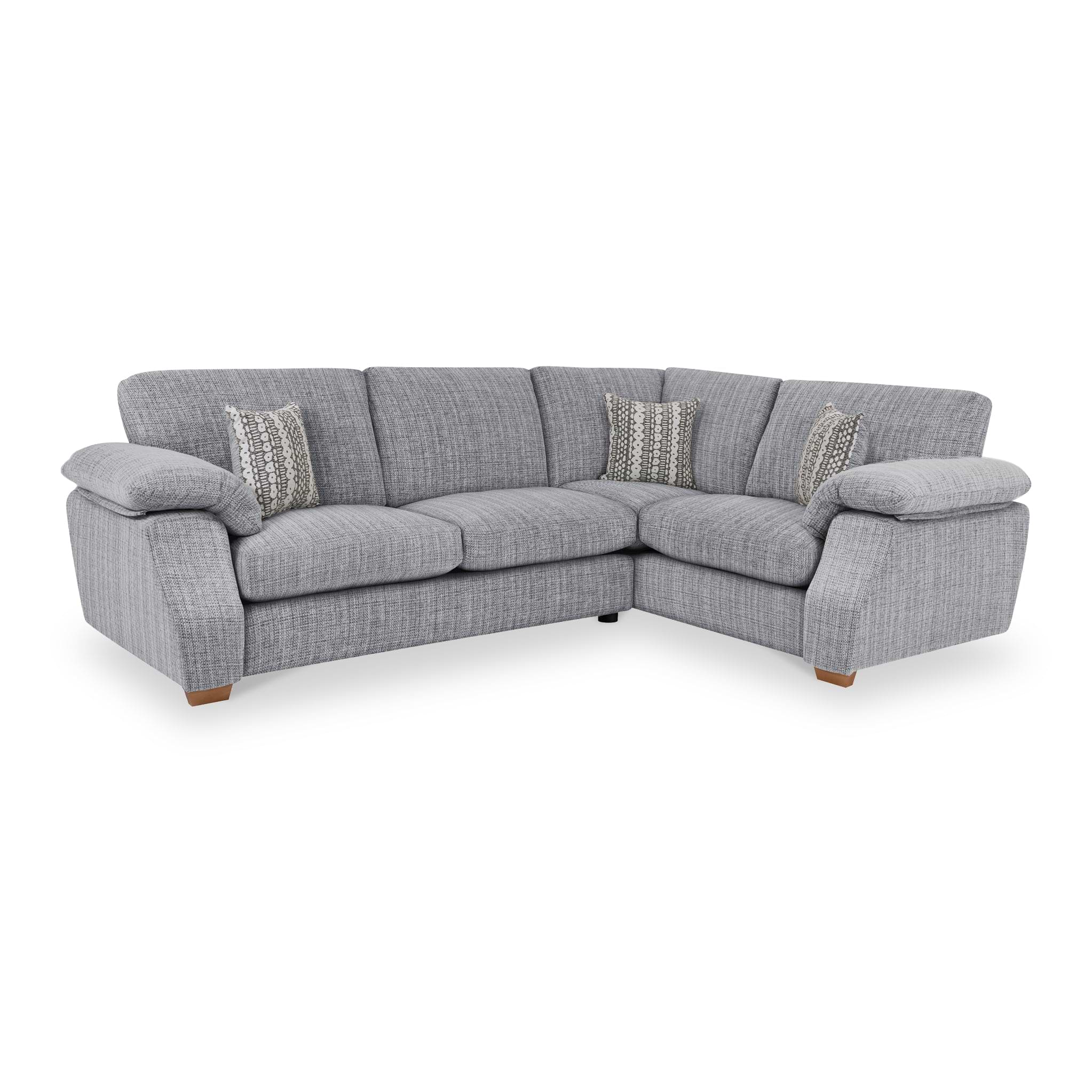 Camden Corner Sofa in Silver by Roseland Furniture