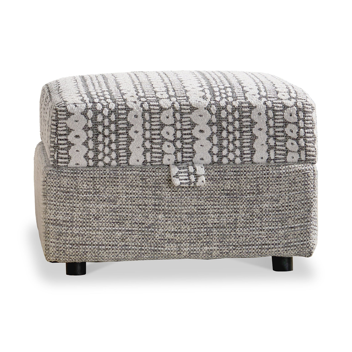 Camden Storage Footstool Tate Grey Bohor Charcoal from Roseland Furniture