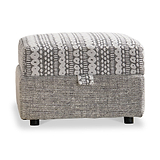 Camden Storage Footstool Tate Grey Bohor Charcoal from Roseland Furniture