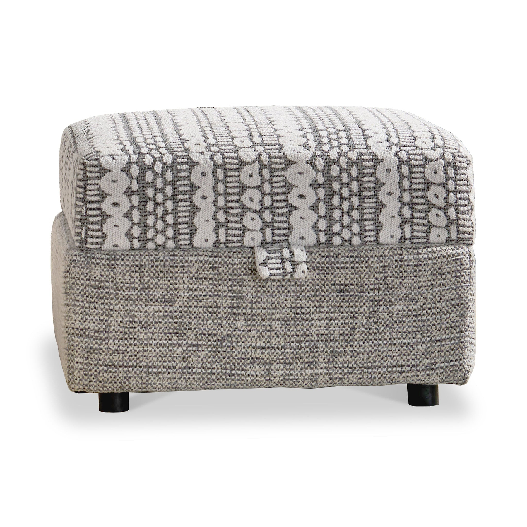 Camden Storage Footstool Tate Grey Bohor Charcoal from Roseland Furniture