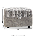 Camden Storage Footstool Tate Grey Bohor Charcoal from Roseland Furniture