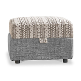 Camden Storage Footstool Tate Mushroom Bohor Brown from Roseland Furniture