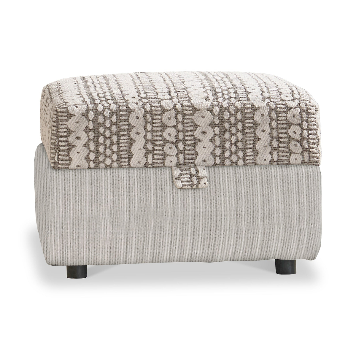 Camden Storage Footstool Tate Cream Bohor Brown from Roseland Furniture