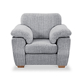 Camden Armchair Tate Silver Bohor Charcoal from Roseland Furniture