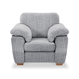 Camden Armchair Tate Silver Bohor Charcoal from Roseland Furniture