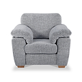 Camden Armchair Tate Silver Bohor Charcoal from Roseland Furniture