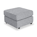 Camden Standard Footstool Tate Silver from Roseland Furniture