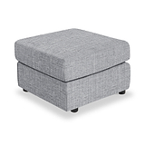 Camden Standard Footstool Tate Silver from Roseland Furniture