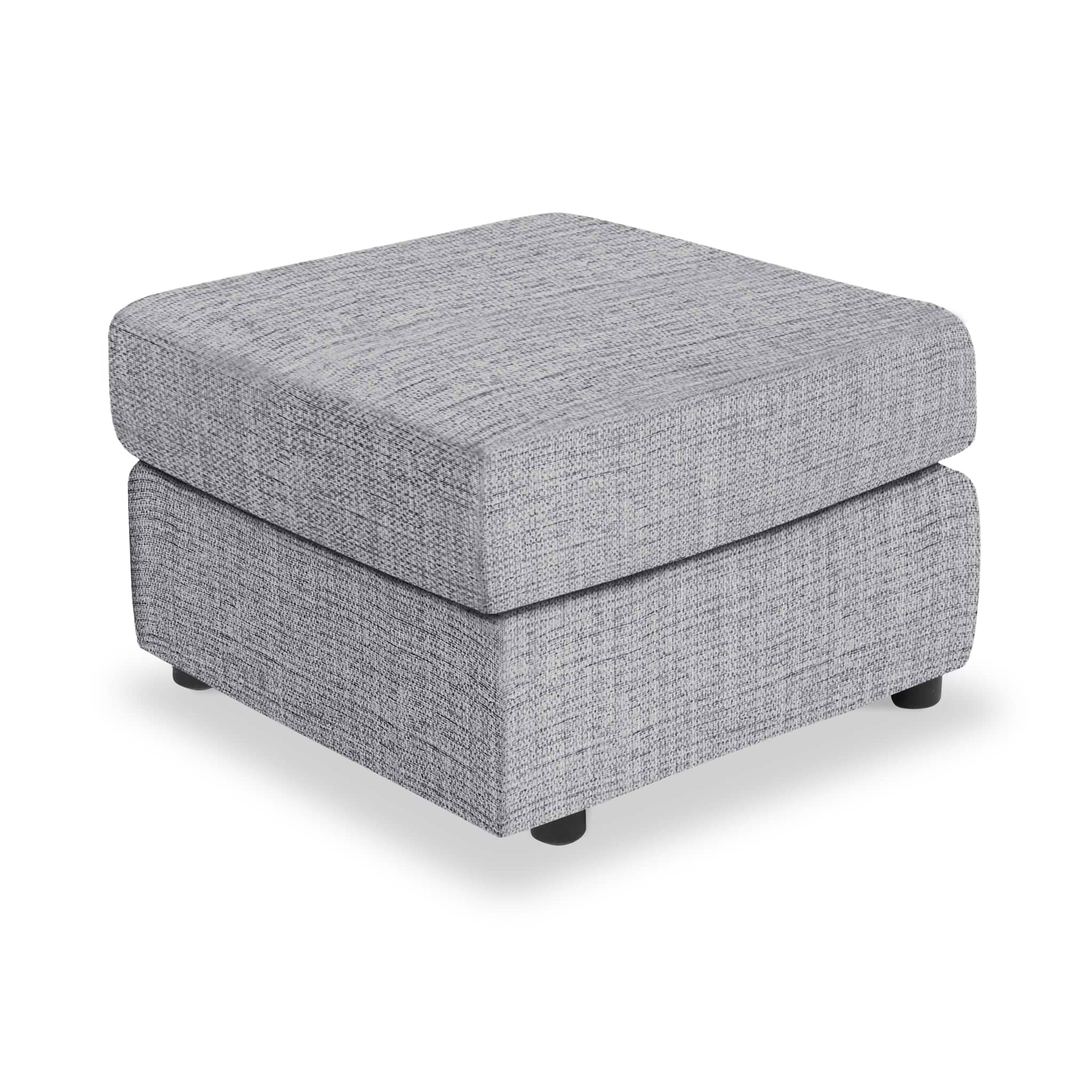 Camden Standard Footstool Tate Silver from Roseland Furniture