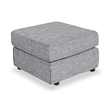 Camden Standard Footstool Tate Silver from Roseland Furniture