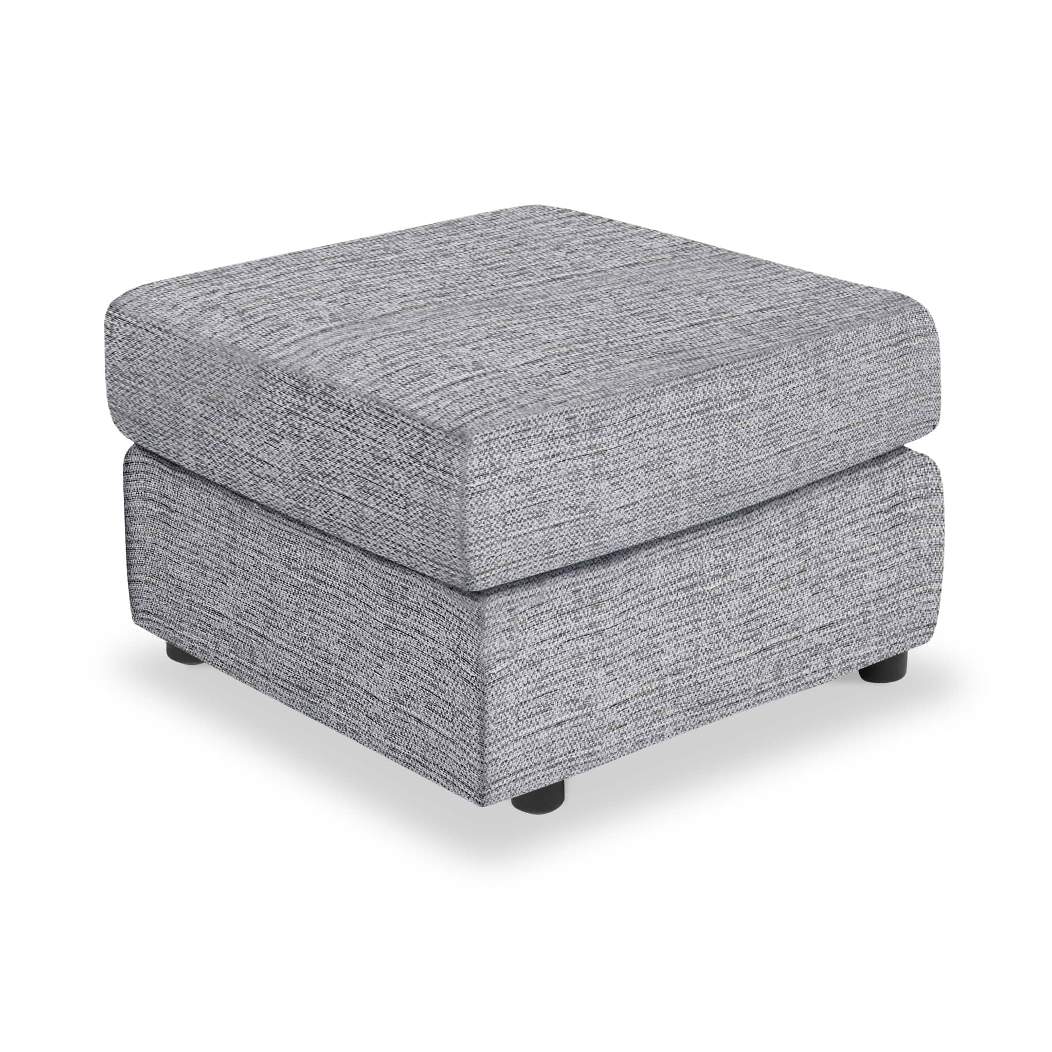 Camden Standard Footstool Tate Silver from Roseland Furniture