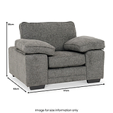 Ralston Standard Chair Heinz Grey from Roseland Furniture