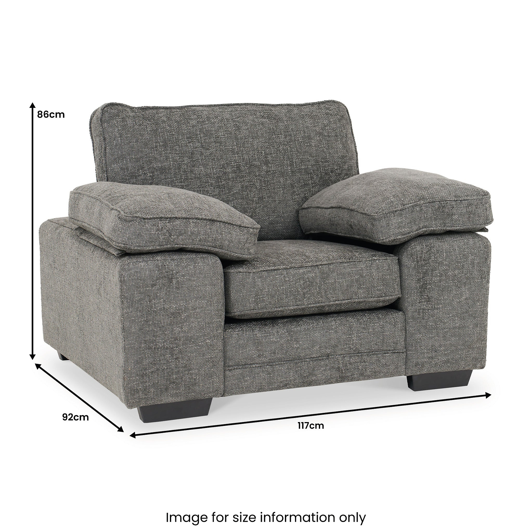 Ralston Standard Chair Heinz Grey from Roseland Furniture