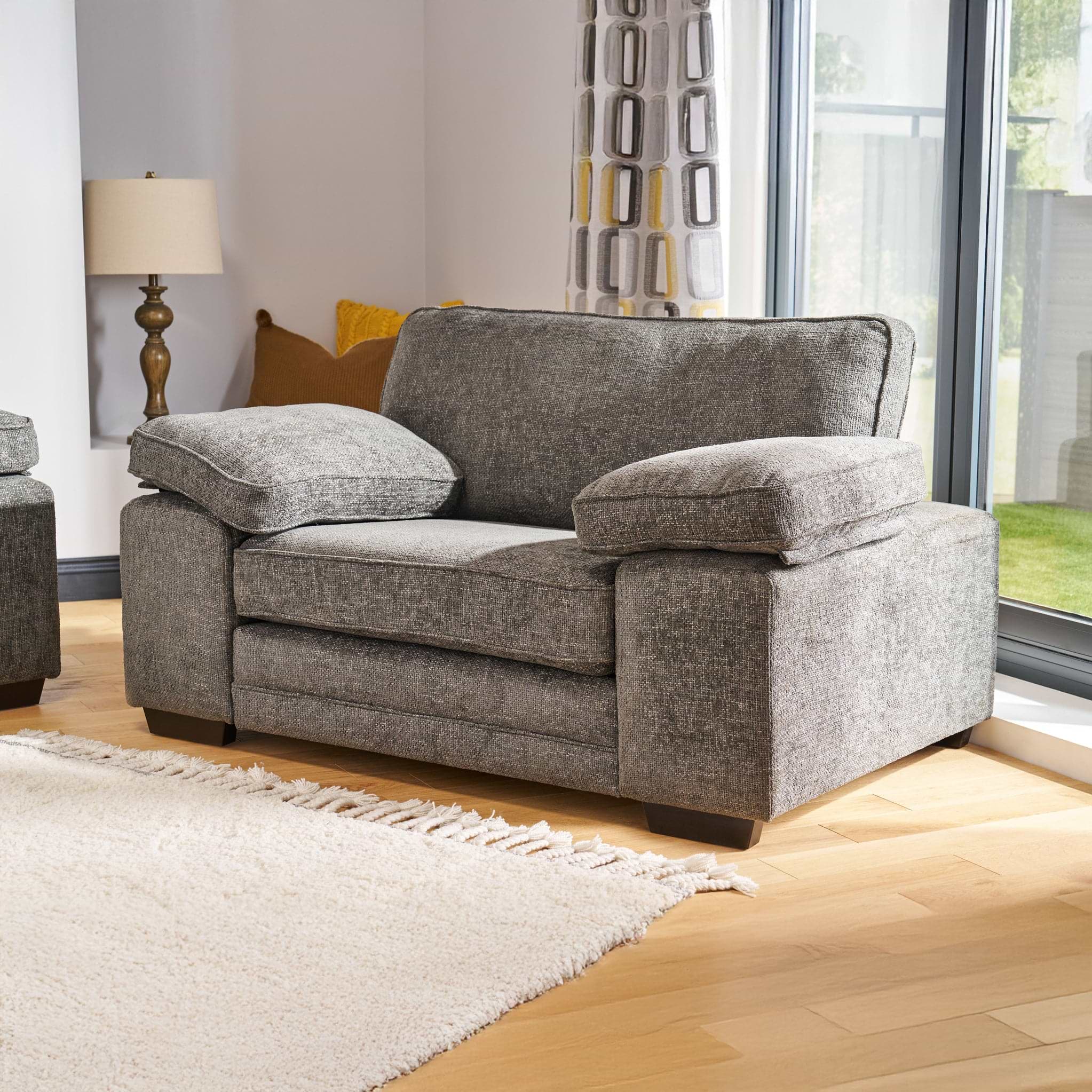 Ralston Snuggle Chair Heinz Grey from Roseland Furniture