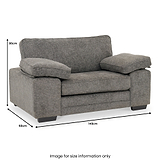 Ralston Snuggle Chair Heinz Grey from Roseland Furniture