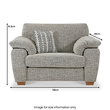 Camden Snuggle Chair Tate Grey Bohor Charcoal from Roseland Furniture