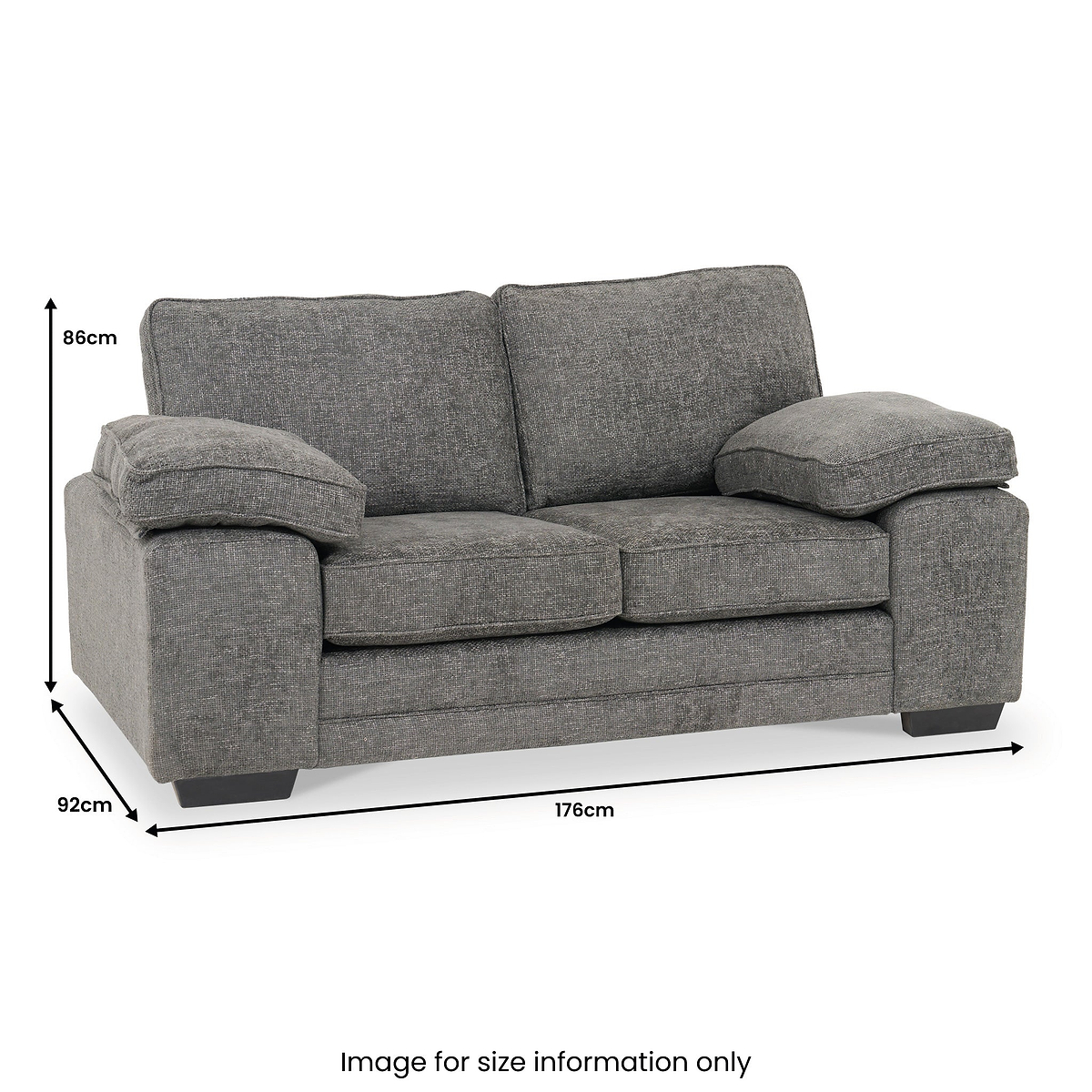 Ralston 2 Seater Sofa Heinz Grey from Roseland Furniture