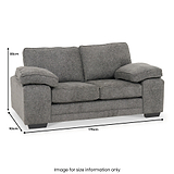 Ralston 2 Seater Sofa Heinz Grey from Roseland Furniture